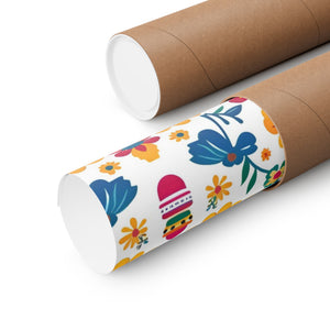 Mexican Floral Fiesta Pattern 025 - 18 in x 24 in Matte Poster