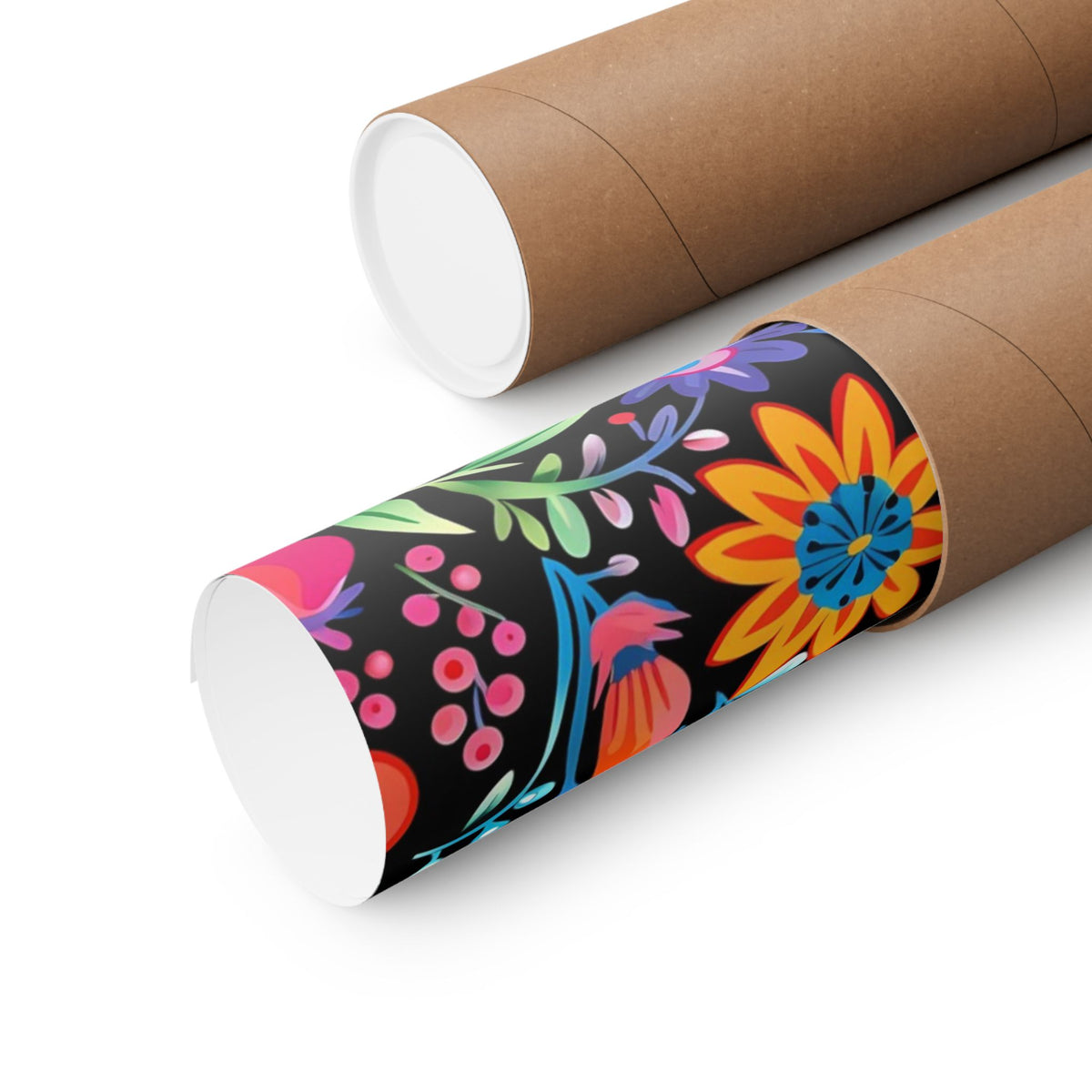 Mexican Floral Fiesta Pattern 060 - 18 in x 24 in Matte Poster