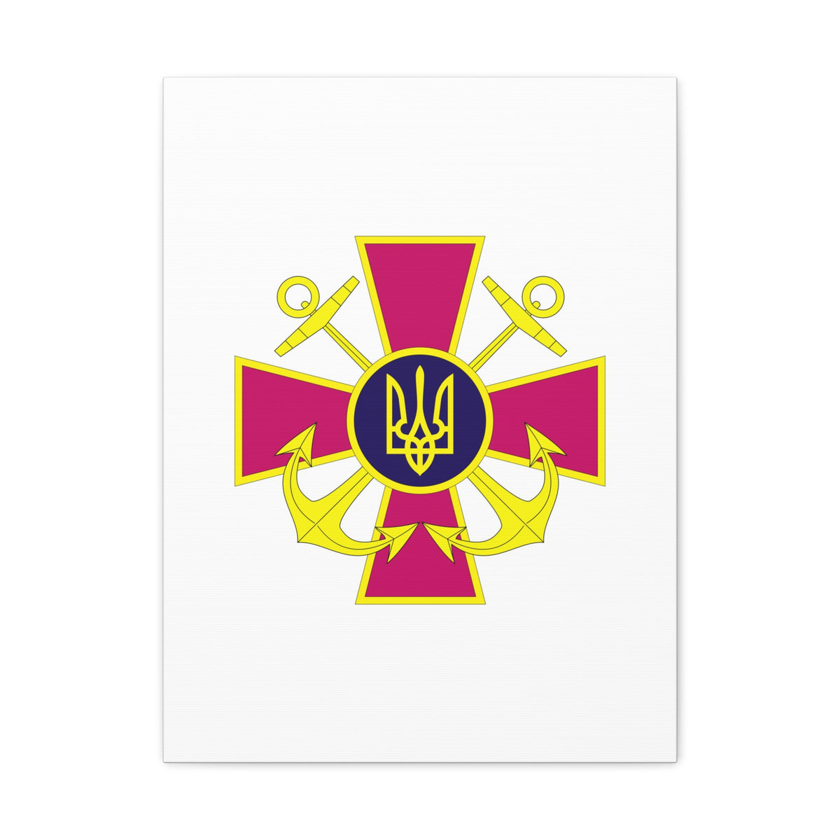 Ukrainian Naval Forces - 18 in x 24 in Matte Canvas, Stretched, 1.25 in