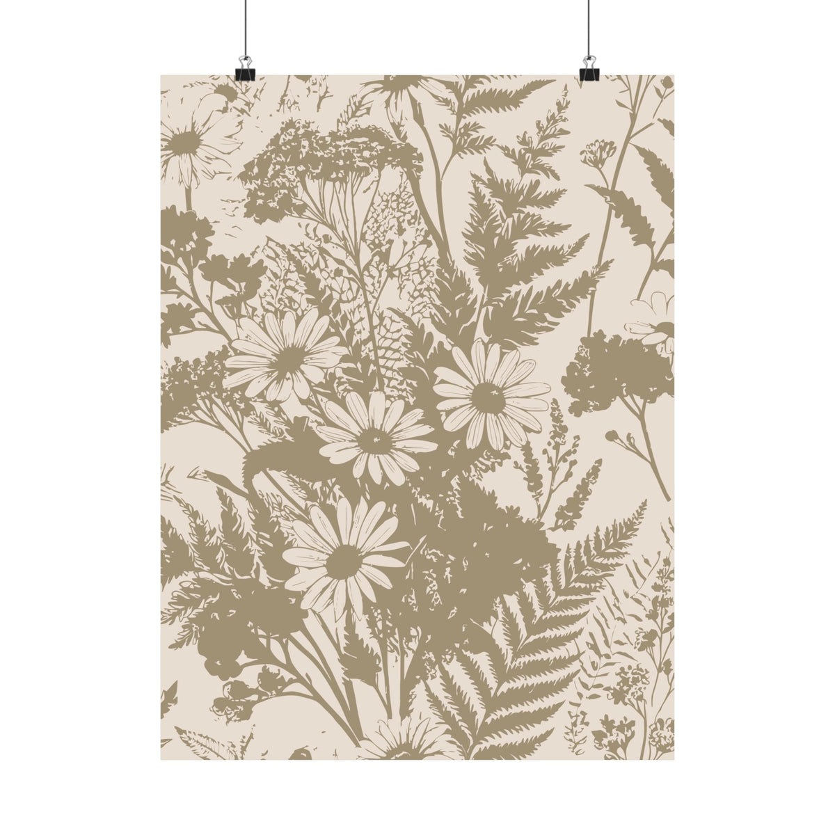Wildflowers Pattern 154 - 18 in x 24 in Matte Poster