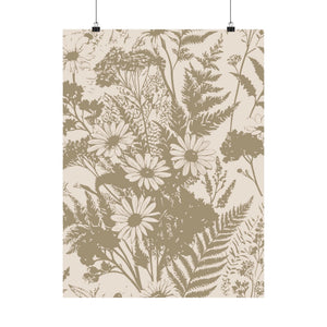 Wildflowers Pattern 154 - 18 in x 24 in Matte Poster