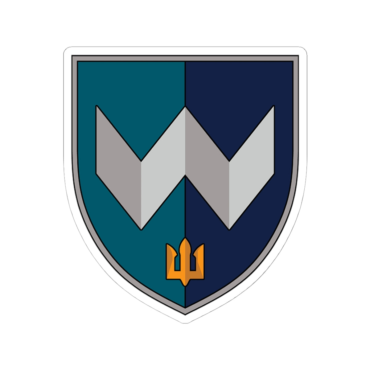 39th Coastal Defense Brigade (Ukraine) - 3" x 3" Kiss-Cut Sticker