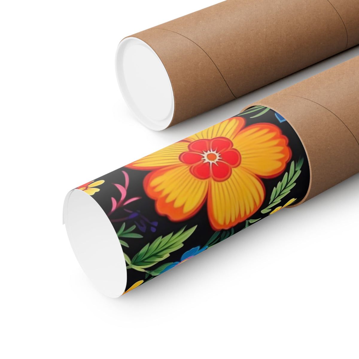 Mexican Floral Fiesta Pattern 030 - 18 in x 24 in Matte Poster