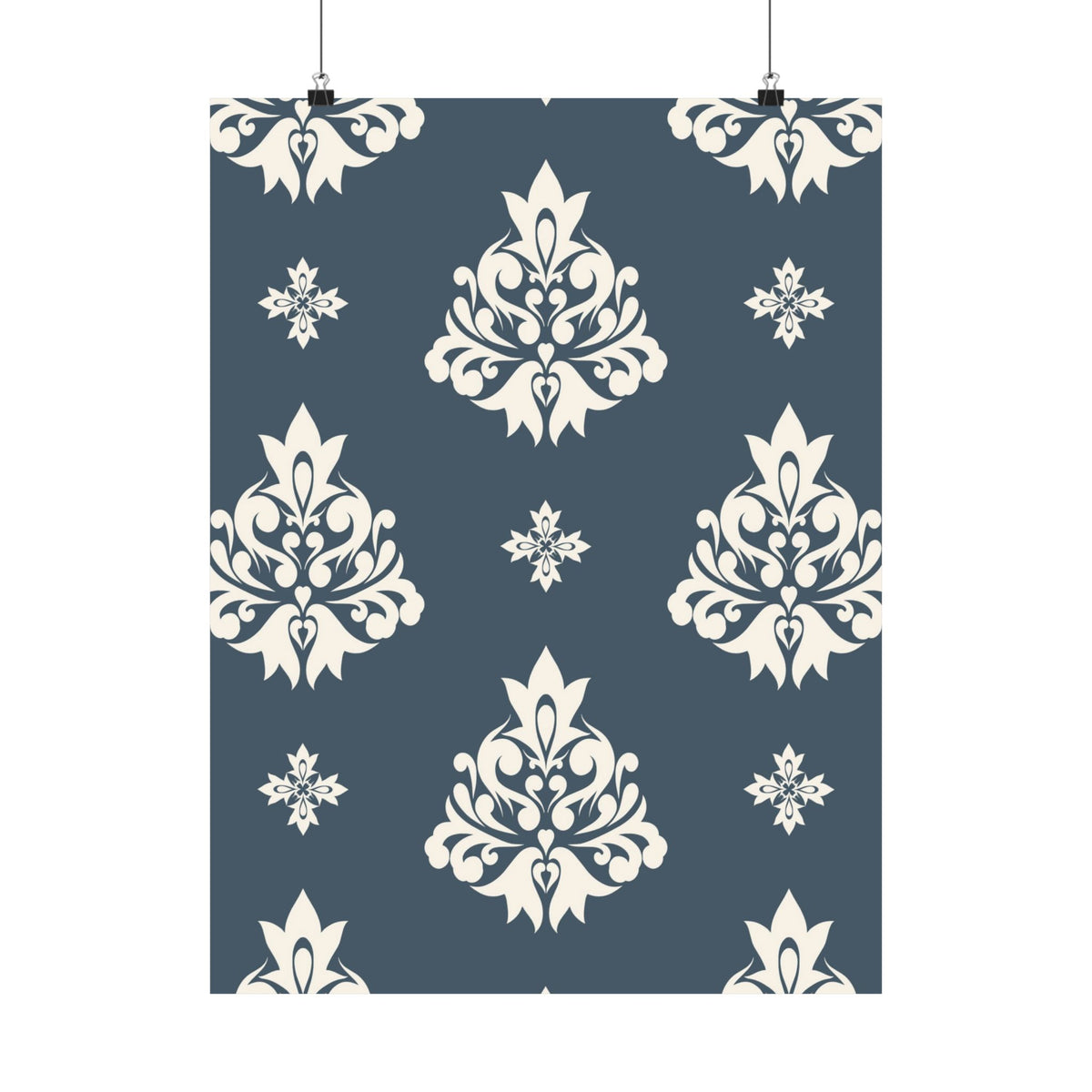 Damask Pattern 035 - 18 in x 24 in Matte Poster