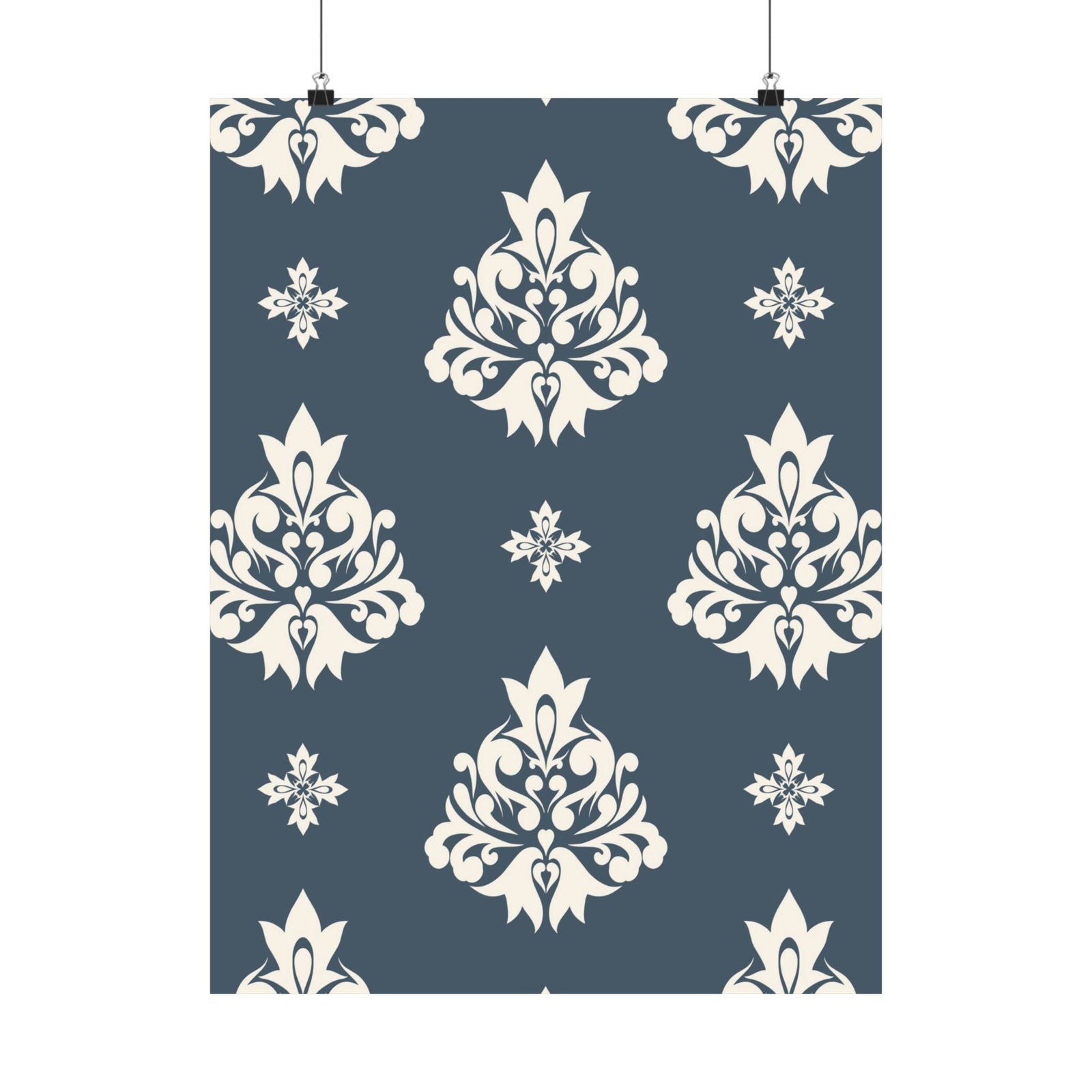 Damask Pattern 035 - 18 in x 24 in Matte Poster