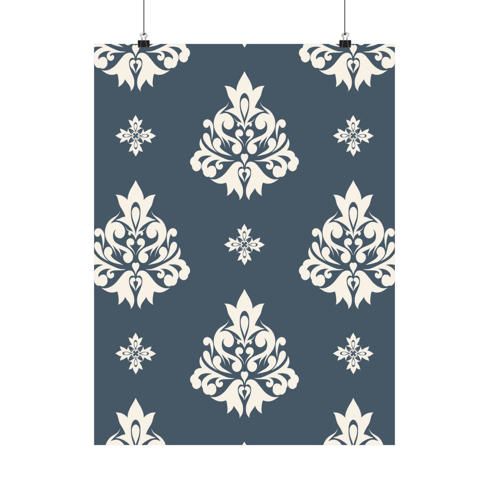 Damask Pattern 035 - 18 in x 24 in Matte Poster