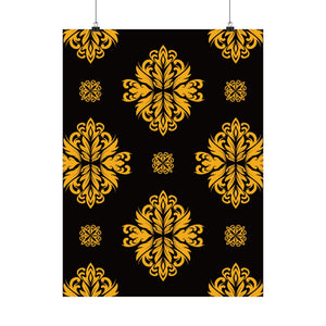 Damask Pattern 027 - 18 in x 24 in Matte Poster