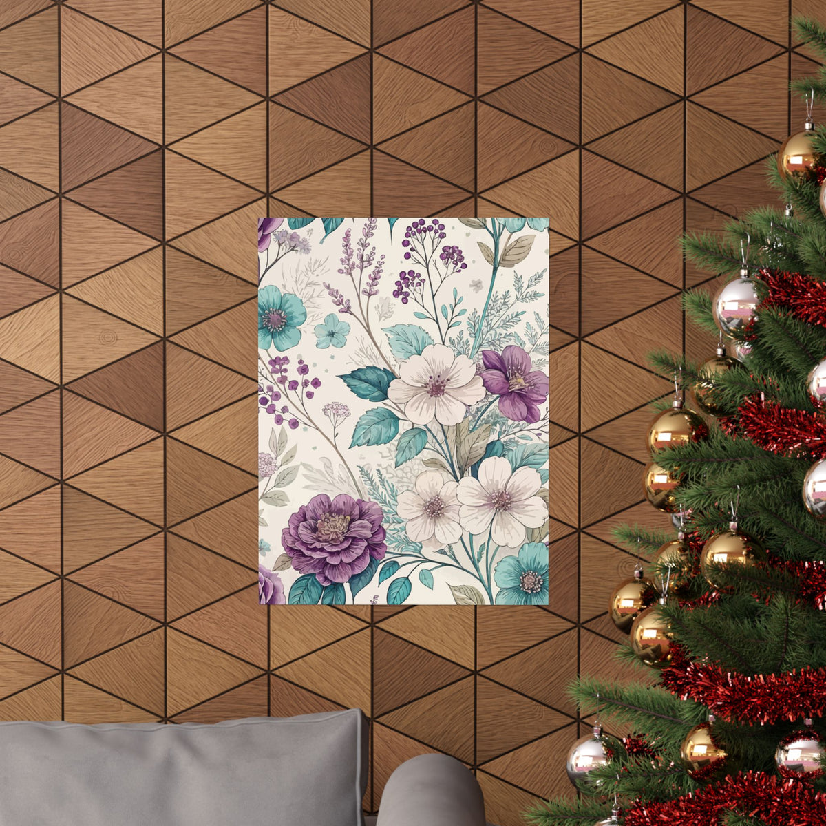 Wildflowers Pattern 163 - 18 in x 24 in Matte Poster