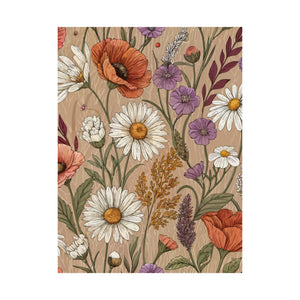 Wildflowers Pattern 095 - 18 in x 24 in Matte Poster