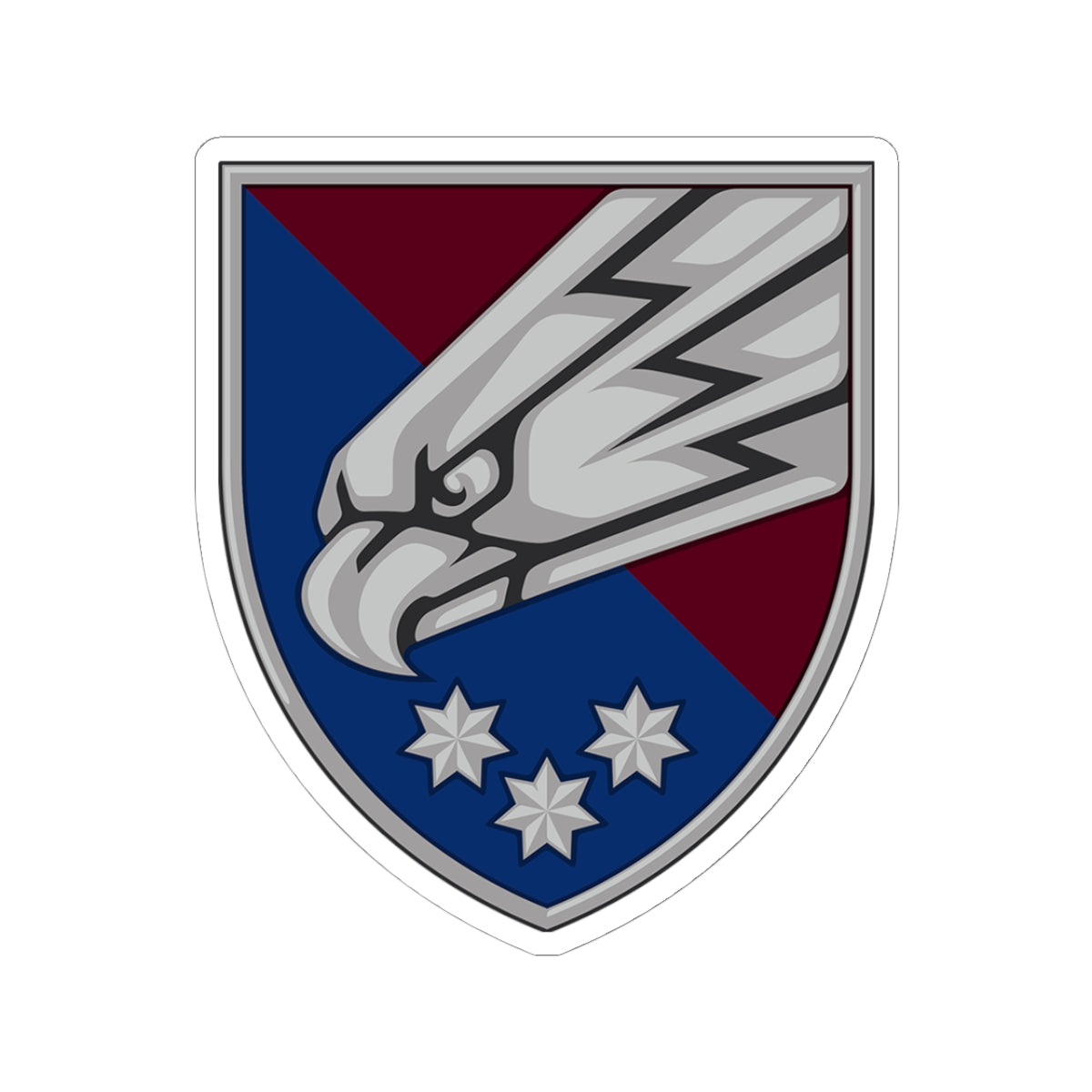 25th Airborne Brigade (Ukraine) - 3" x 3" Kiss-Cut Sticker
