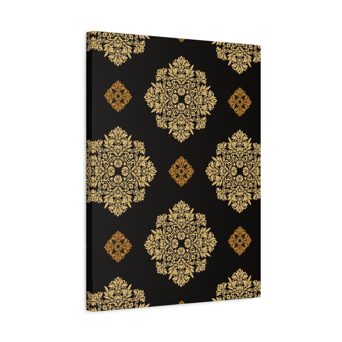 Damask Pattern 030 - 18 in x 24 in Matte Canvas, Stretched, 1.25 in