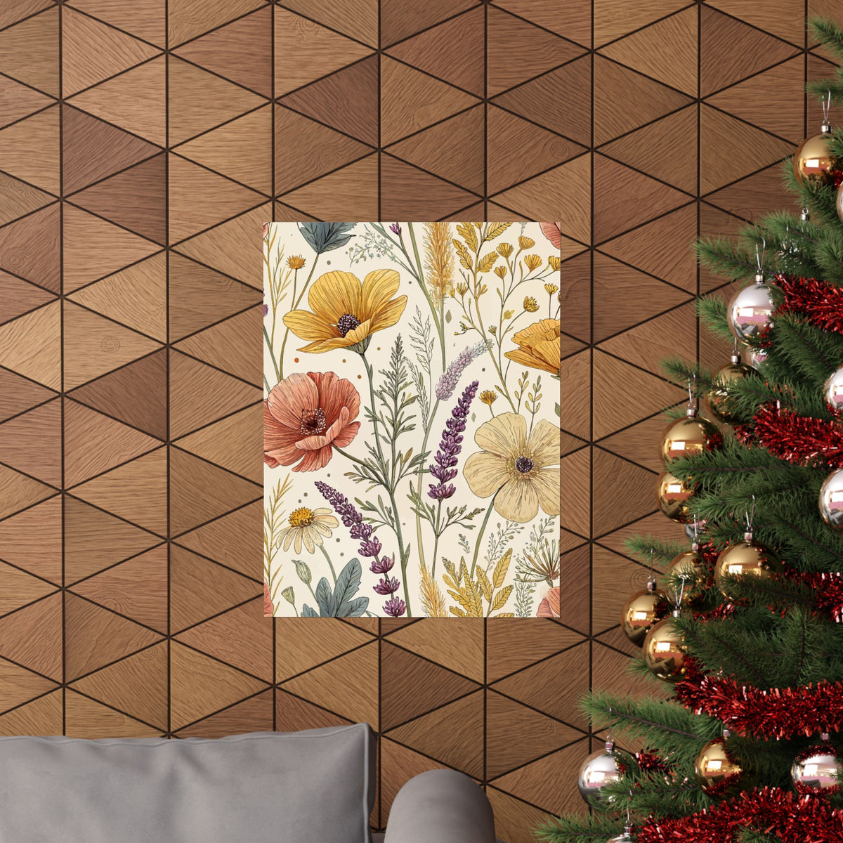 Wildflowers Pattern 005 - 18 in x 24 in Matte Poster