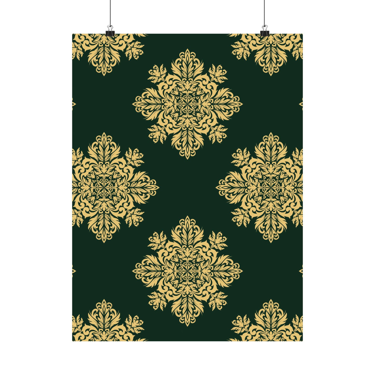 Damask Pattern 026 - 18 in x 24 in Matte Poster