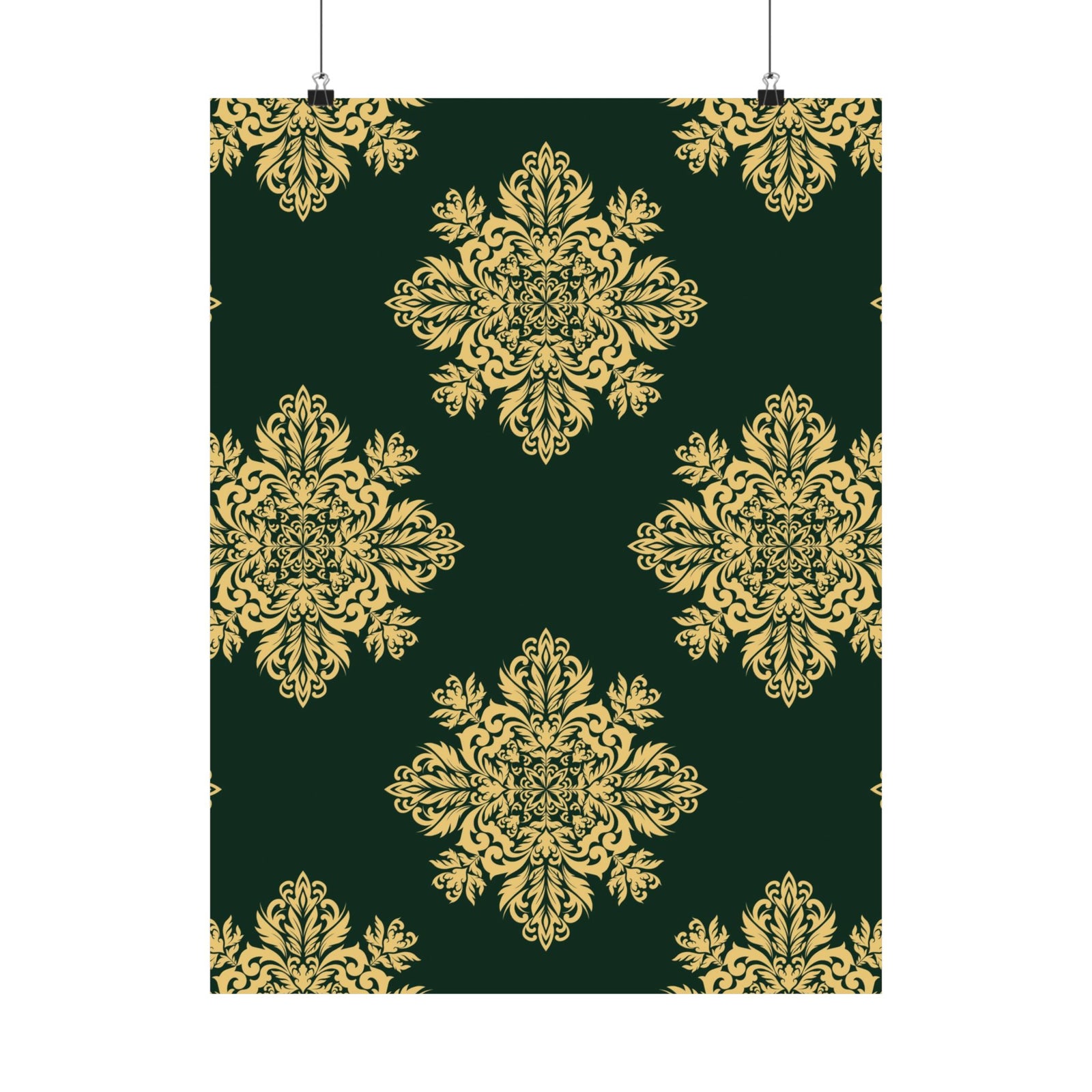 Damask Pattern 026 - 18 in x 24 in Matte Poster