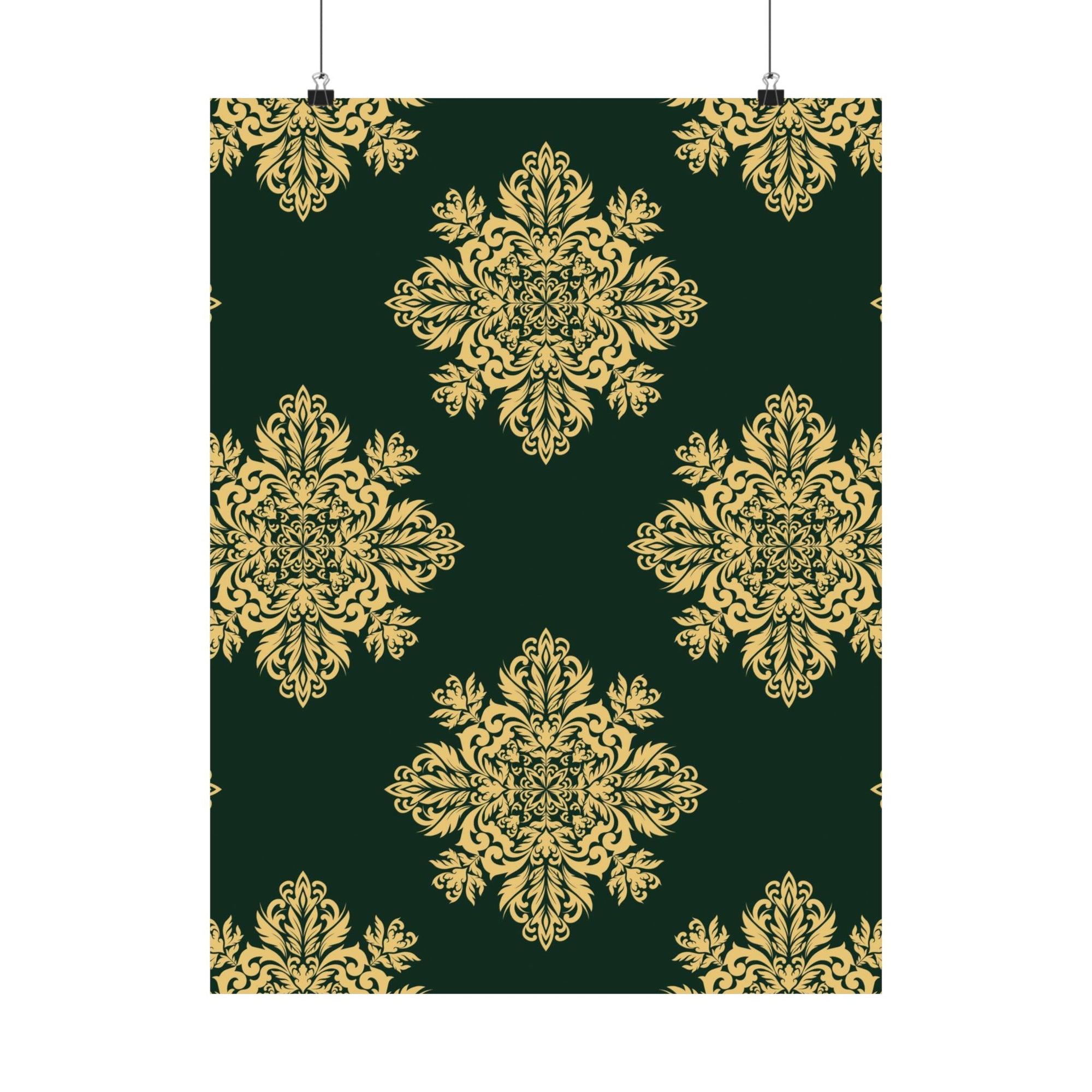 Damask Pattern 026 - 18 in x 24 in Matte Poster