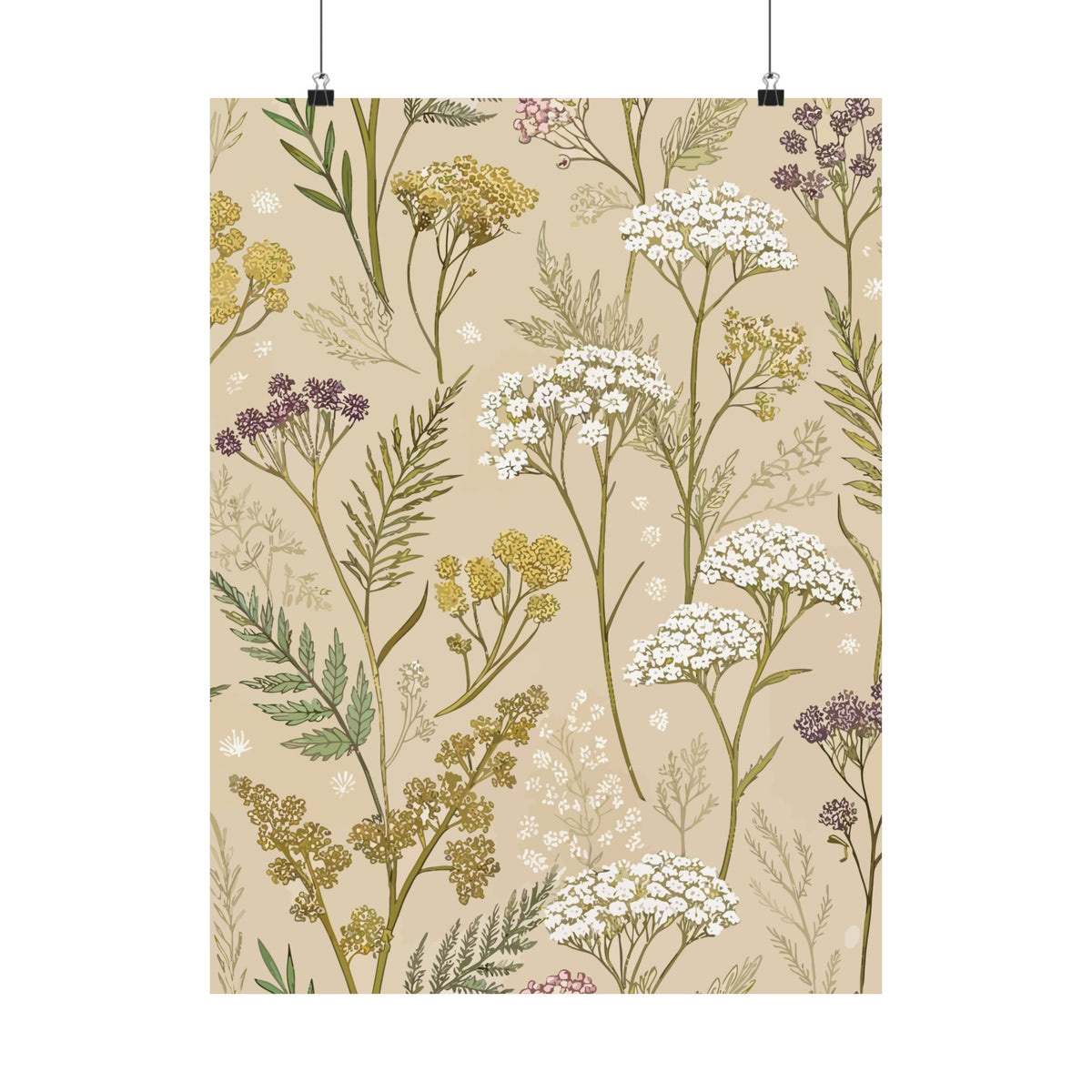 Wildflowers Pattern 068 - 18 in x 24 in Matte Poster