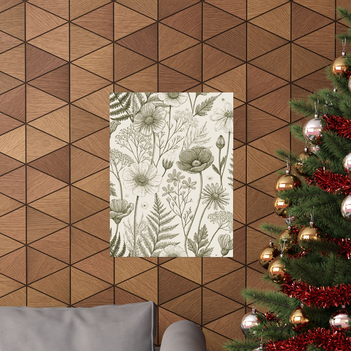Wildflowers Pattern 149 - 18 in x 24 in Matte Poster