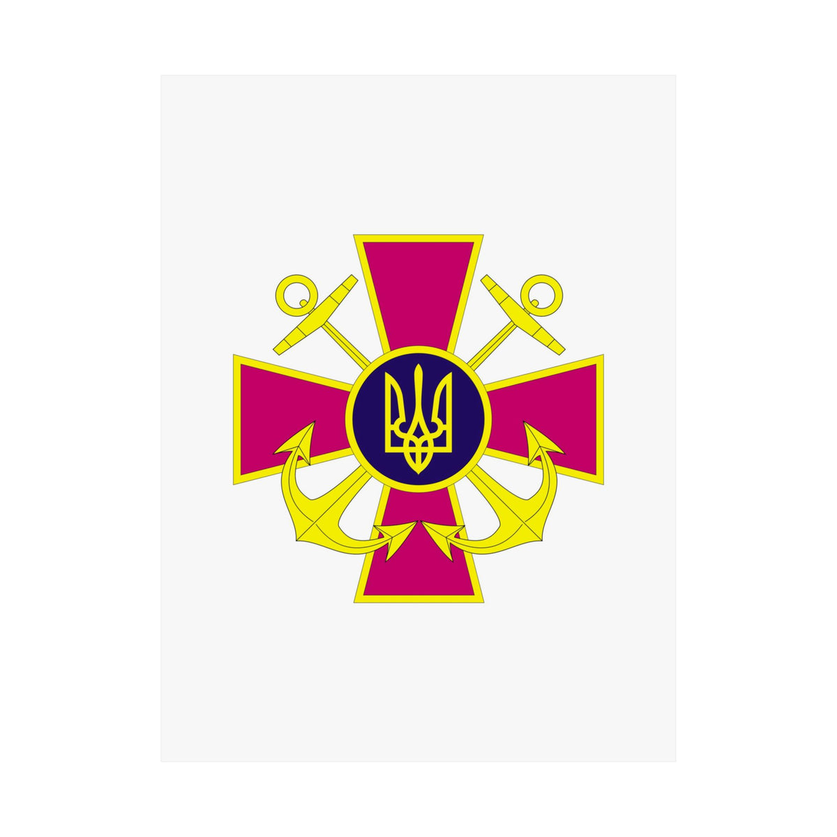 Ukrainian Naval Forces - 18 in x 24 in Matte Poster