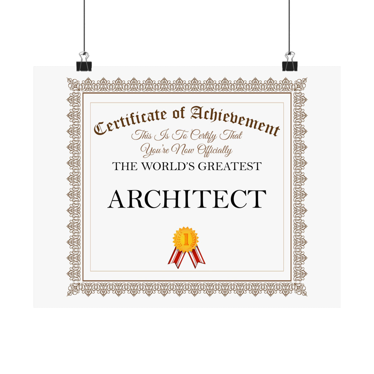 World's Greatest Architect - 14 in x 11 in Matte Poster