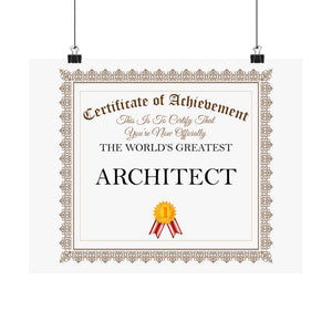 World's Greatest Architect - 14 in x 11 in Matte Poster