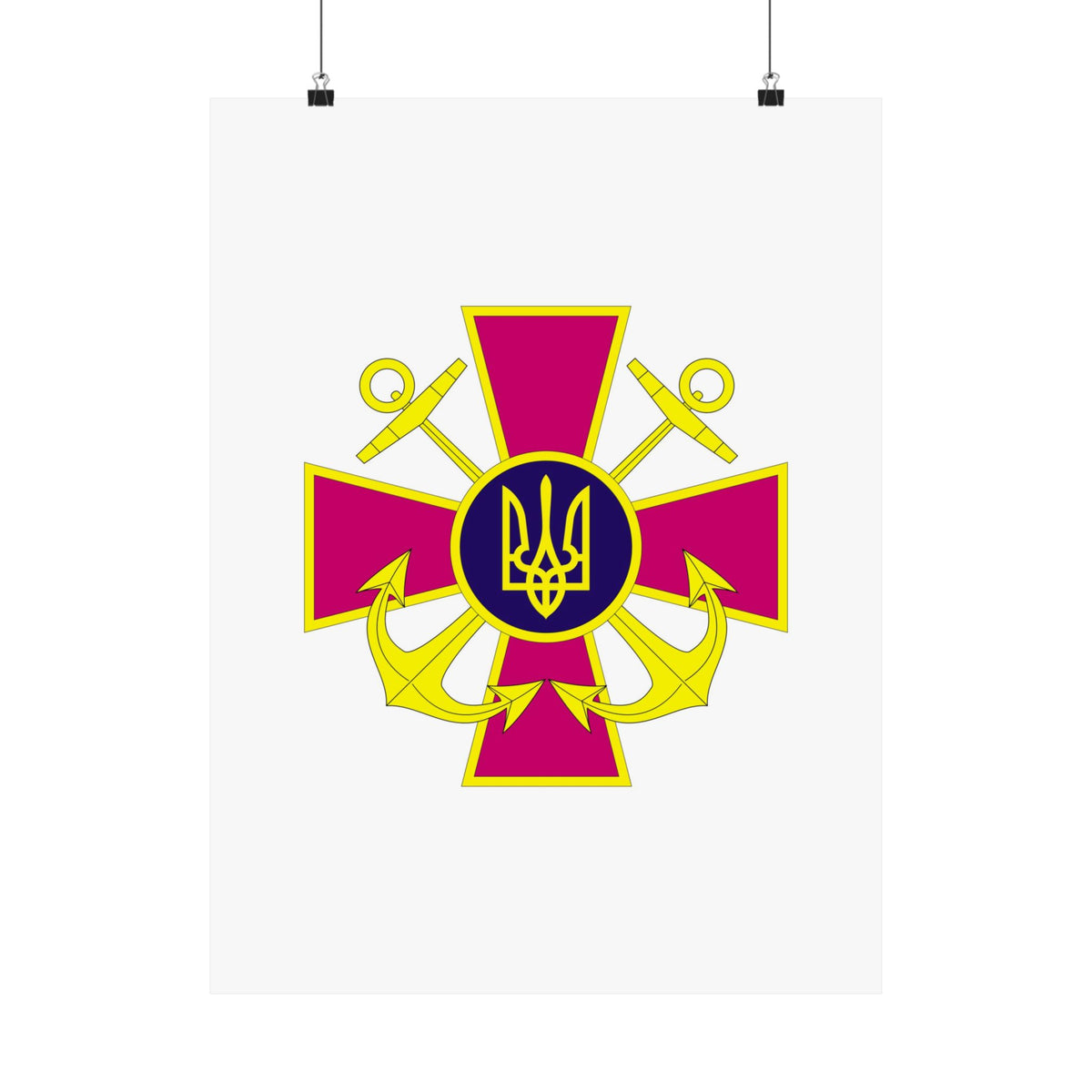 Ukrainian Naval Forces - 18 in x 24 in Matte Poster
