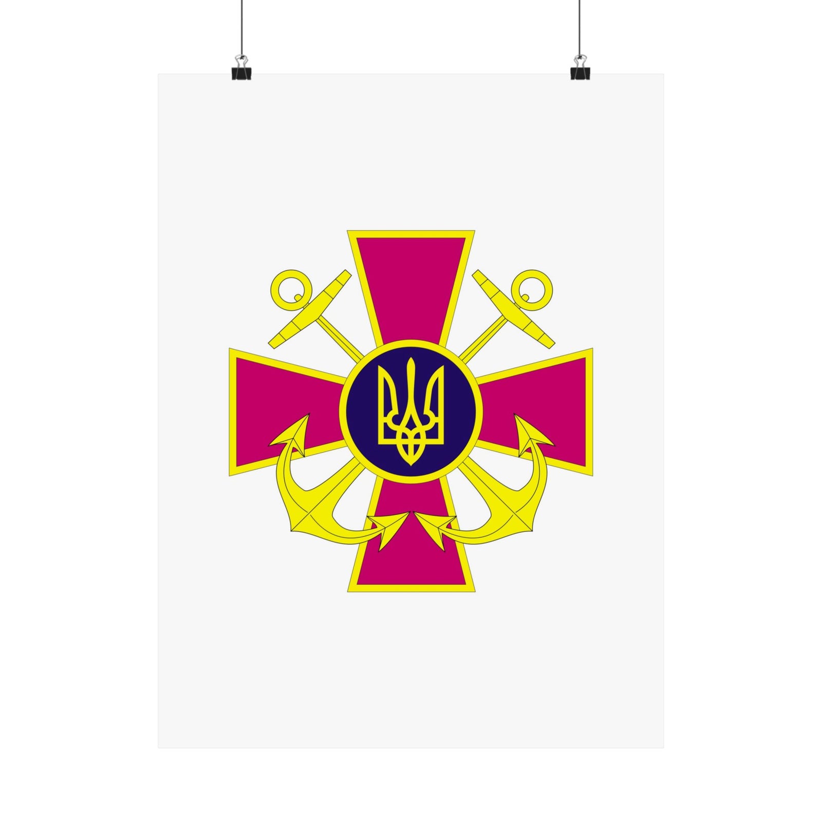 Ukrainian Naval Forces - 18 in x 24 in Matte Poster