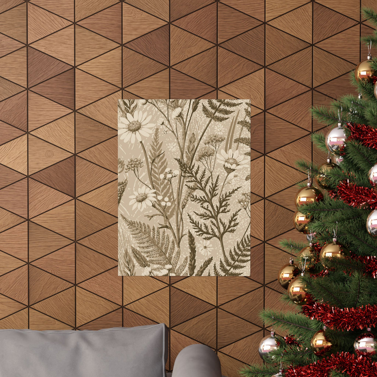 Wildflowers Pattern 079 - 18 in x 24 in Matte Poster