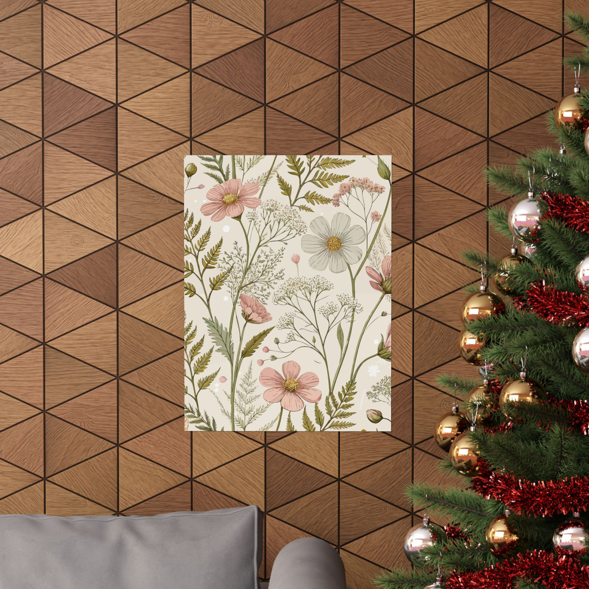 Wildflowers Pattern 053 - 18 in x 24 in Matte Poster