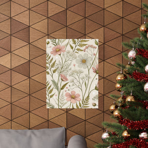 Wildflowers Pattern 053 - 18 in x 24 in Matte Poster