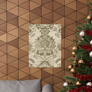 Folk Floral Pattern, Nepalese Inspired 01 - 18 in x 24 in Matte Poster