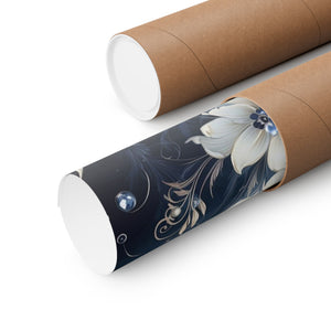 Nocturnal Bloom Pattern 004 - 18 in x 24 in Matte Poster