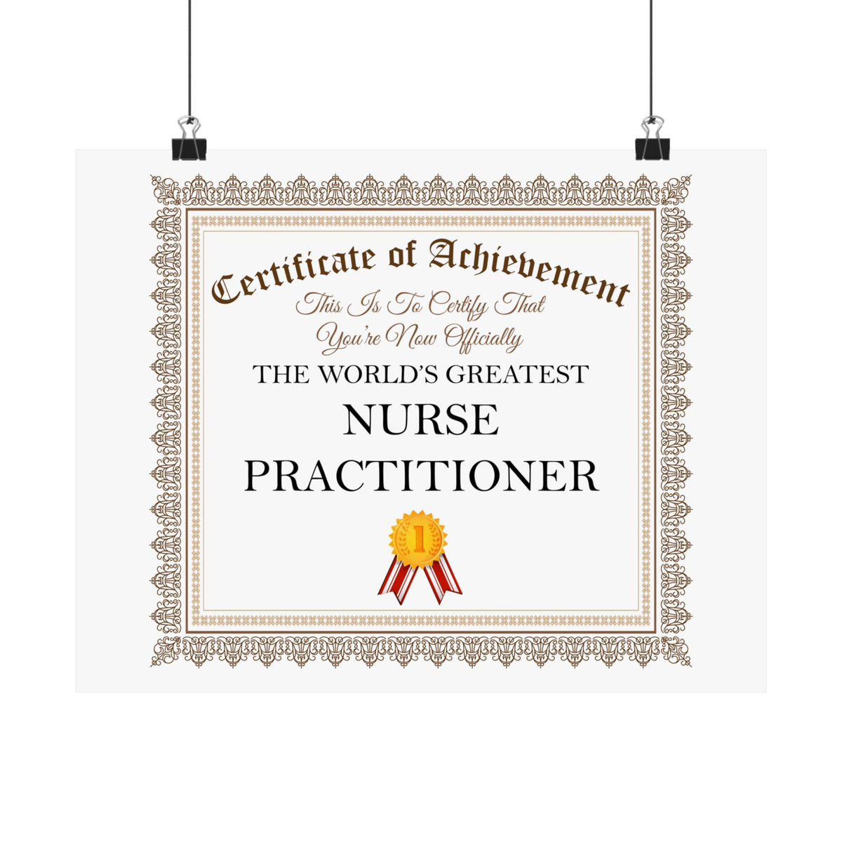 World's Greatest Nurse Practitioner - 14 in x 11 in Matte Poster