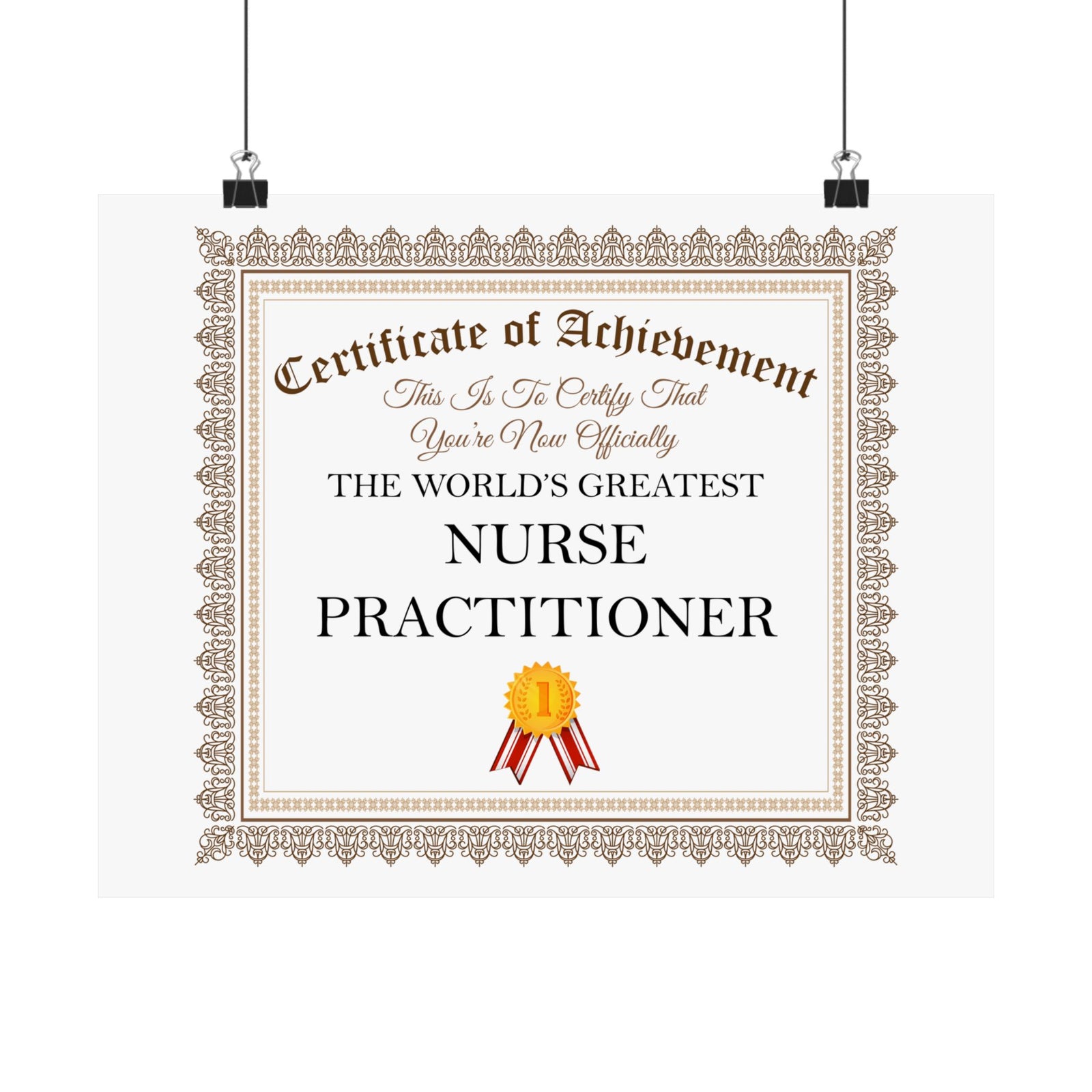 World's Greatest Nurse Practitioner - 14 in x 11 in Matte Poster