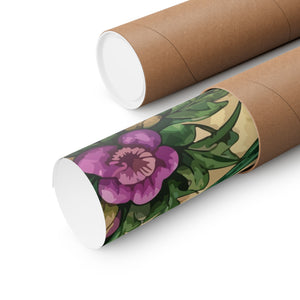 Folk Floral Pattern, Celtic Inspired 04 - 18 in x 24 in Matte Poster