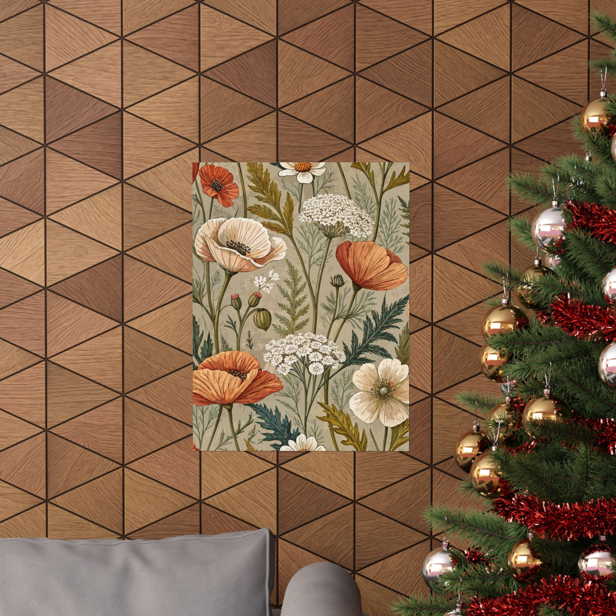 Wildflowers Pattern 139 - 18 in x 24 in Matte Poster