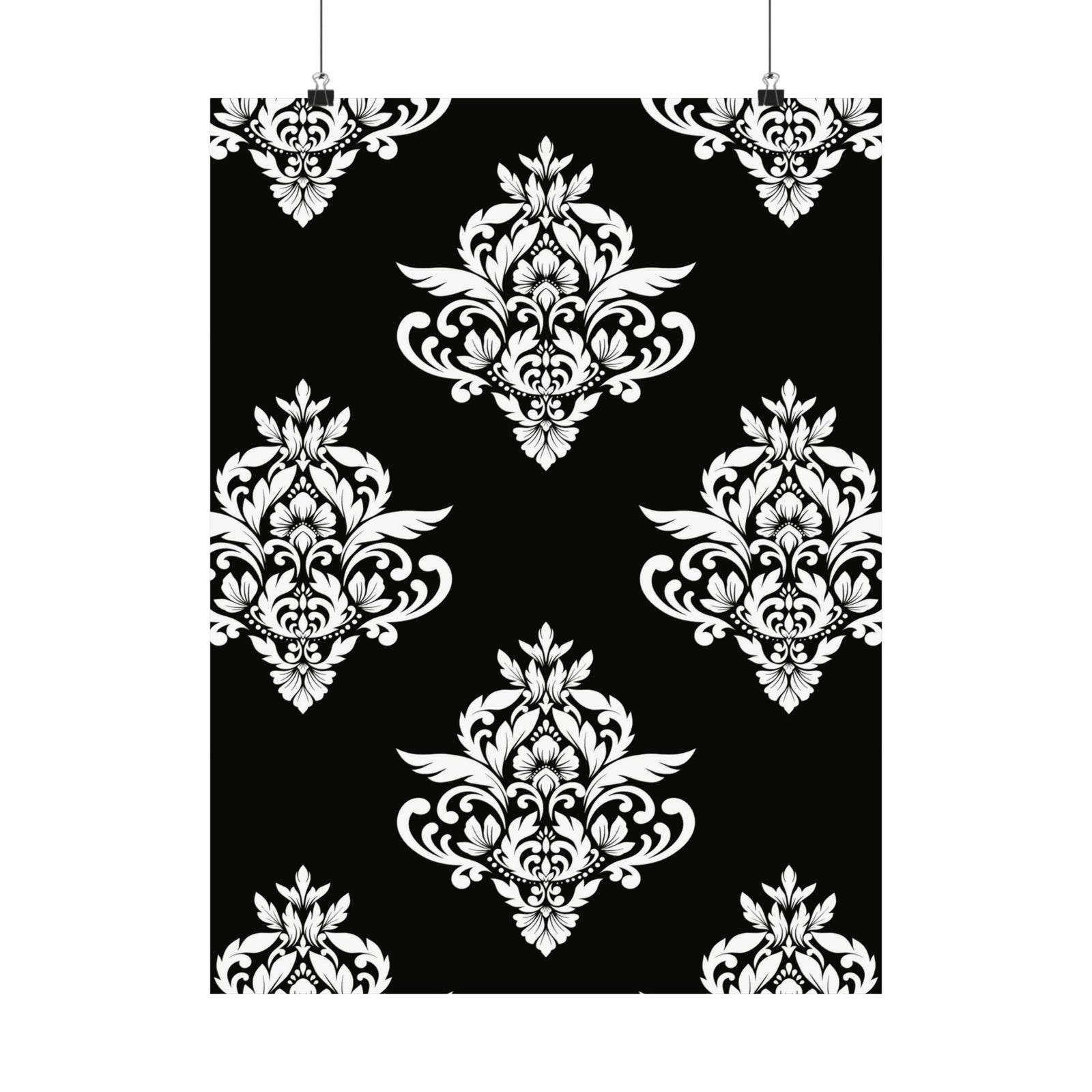 Damask Pattern 025 - 18 in x 24 in Matte Poster