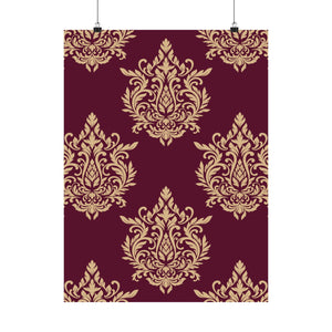 Damask Pattern 013 - 18 in x 24 in Matte Poster