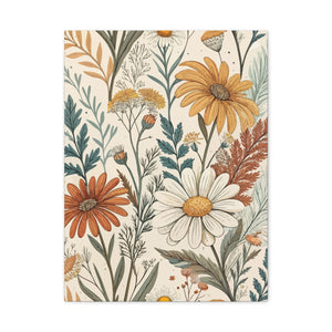 Wildflowers Pattern 016 - 18 in x 24 in Matte Canvas, Stretched, 1.25 in