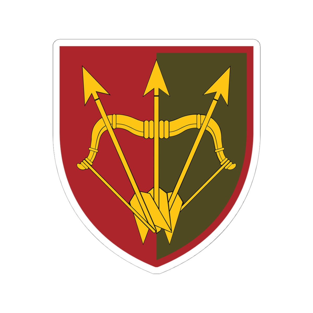 1129th Air Defence Missile Regiment (Ukraine) - 3" x 3" Kiss-Cut Sticker