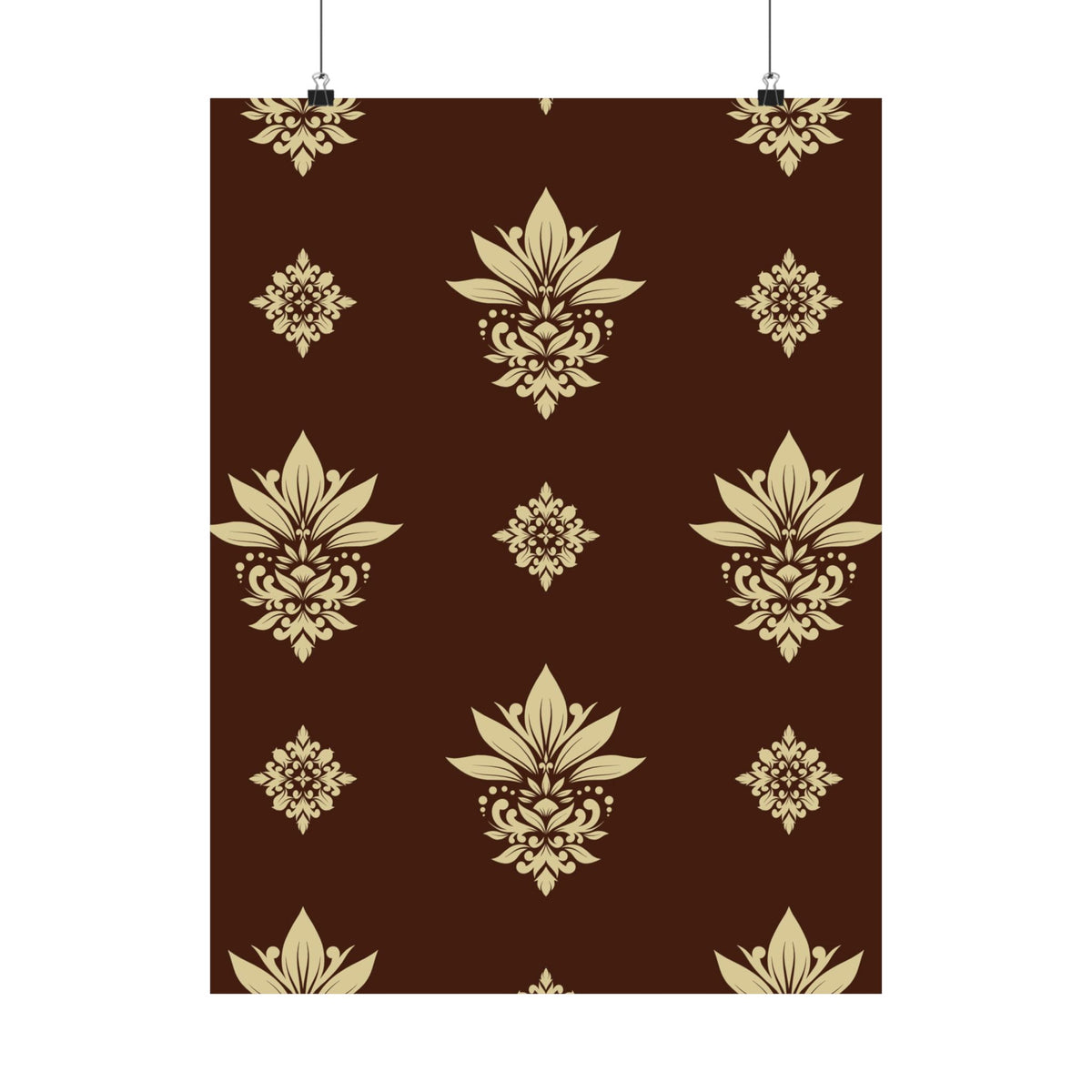 Damask Pattern 002 - 18 in x 24 in Matte Poster