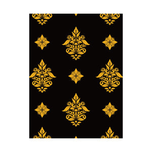 Damask Pattern 001 - 18 in x 24 in Matte Poster