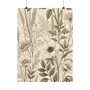 Wildflowers Pattern 117 - 18 in x 24 in Matte Poster