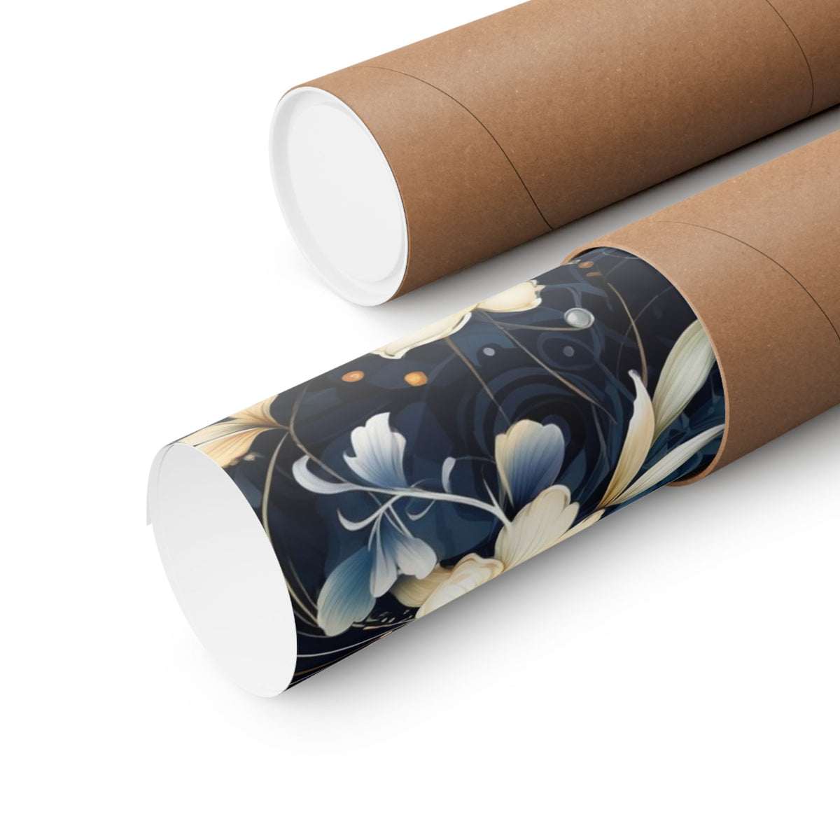 Nocturnal Bloom Pattern 006 - 18 in x 24 in Matte Poster
