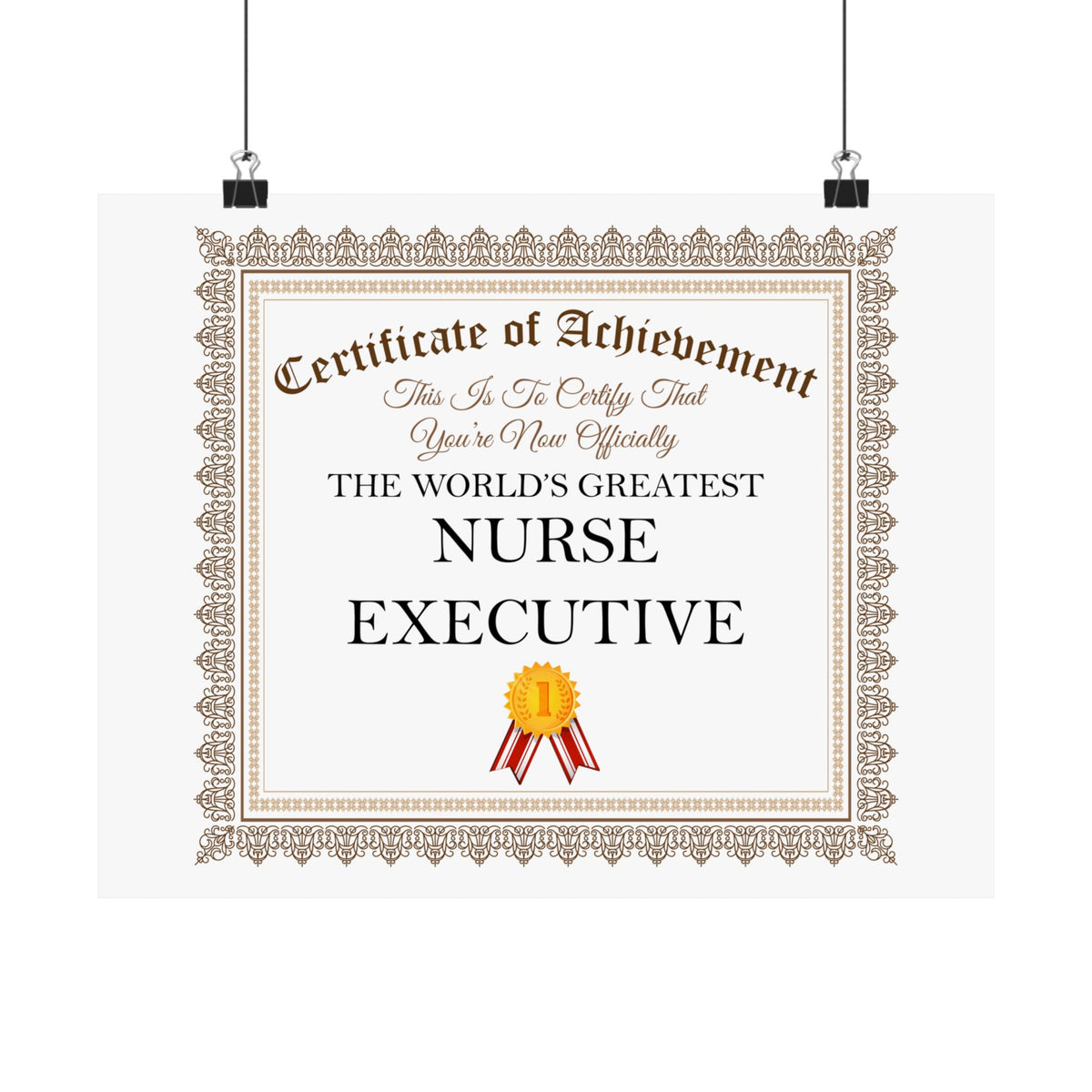 World's Greatest Nurse Executive - 14 in x 11 in Matte Poster
