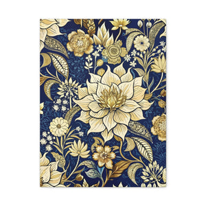Folk Floral Pattern, Indonesian Inspired 01 - 18 in x 24 in Matte Canvas, Stretched, 1.25 in