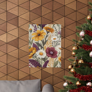 Wildflowers Pattern 027 - 18 in x 24 in Matte Poster