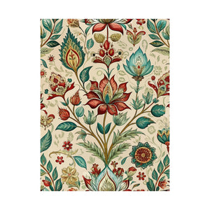 Folk Floral Pattern, Indian Inspired 07 - 18 in x 24 in Matte Poster