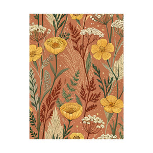 Wildflowers Pattern 038 - 18 in x 24 in Matte Poster