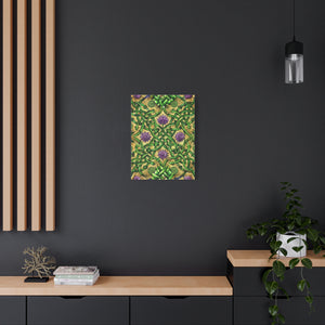 Folk Floral Pattern, Celtic Inspired 06 - 18 in x 24 in Matte Canvas, Stretched, 1.25 in