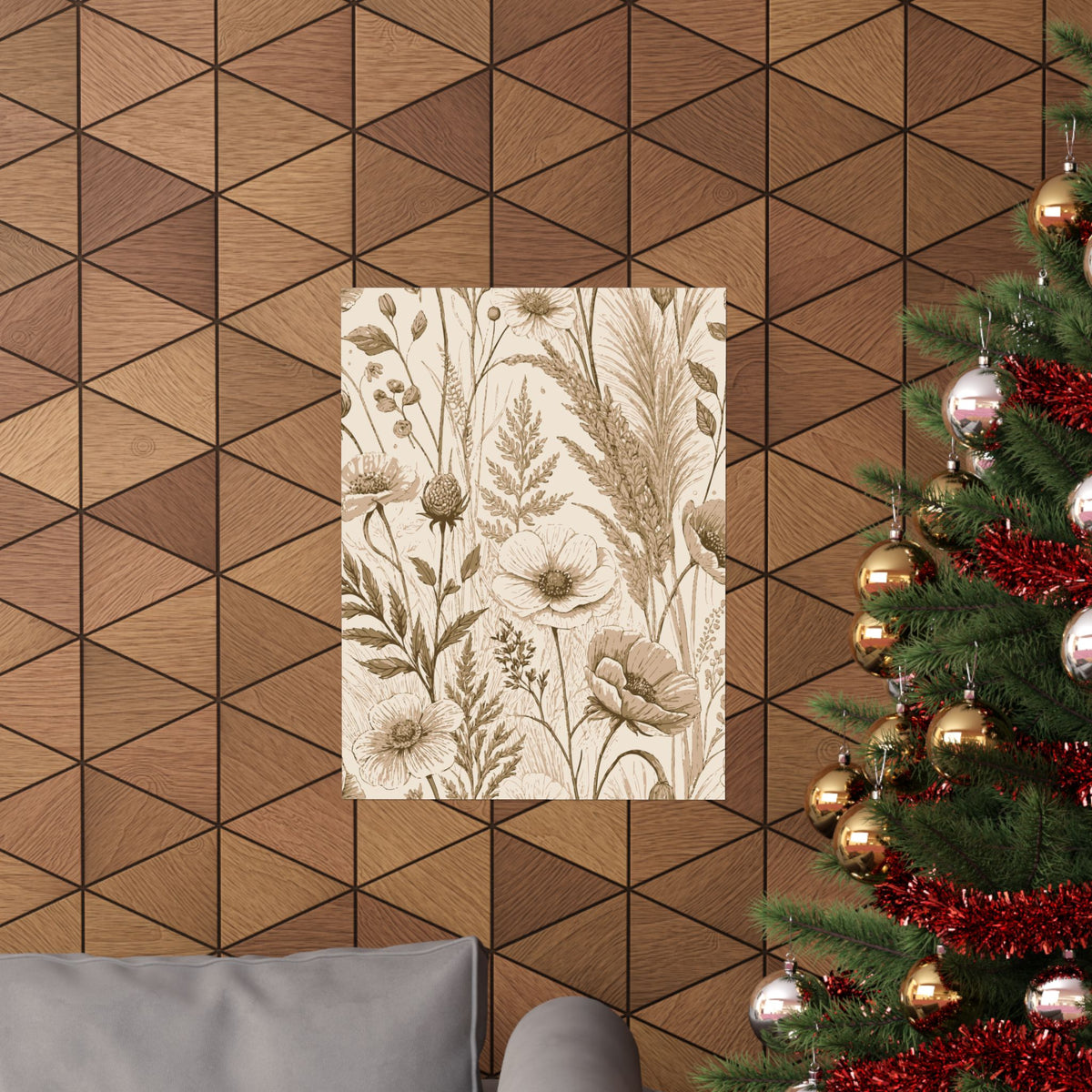 Wildflowers Pattern 118 - 18 in x 24 in Matte Poster